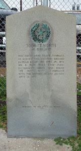 [Texas Army Crossing Buffalo Bayou Marker]